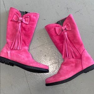 brand new hot pink boots for toddler girls
